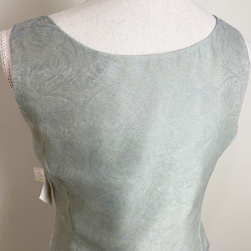 Worn Once. Vintage Albert Nipon 2pc Green . Hemme… - image 4